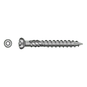 TOBSTEEL Tornillo para terraza Quadra-Speed ART. 9001 acero inoxidable A2 5,0×80 mm TX25