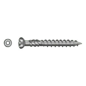 TOBSTEEL Tornillo para terraza Quadra-Speed ART. 9001 acero inoxidable C1 5,0 x 40 mm TX25