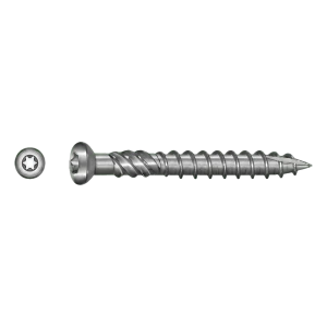 Tornillo para terraza TOBSTEEL Quadra-Speed ART. 9001 acero inoxidable C1 – 5,0 x 60 mm TX25