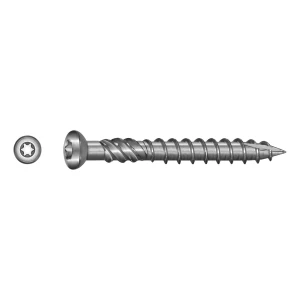 TOBSTEEL tornillo para terraza Quadra-Speed ART. 9001 acero inoxidable C1 5,0 x 70 mm TX25