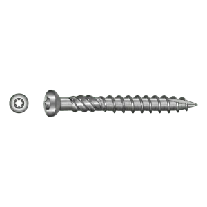 Tornillo para terraza TOBSTEEL Quadra-Speed ART. 9001 acero inoxidable 5,0 x 80 mm TX25