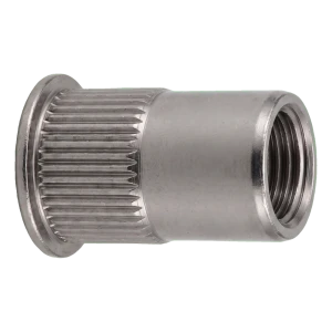 TOBSTEEL tuerca remachable de acero inoxidable A2 M4×10 con cabeza cónica reducida – caja de 250 uds.
