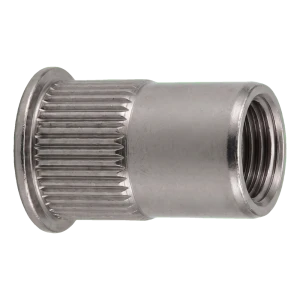 TOBSTEEL tuerca remachable de acero A2 M6×14 con cabeza cónica pequeña – caja de 250 uds.