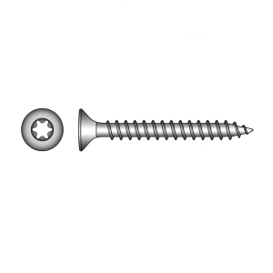 TOBSTEEL tornillo para construcciones de madera A2 5,0×20 mm TX25 cabeza cónica – 500 uds.