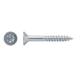 TOBSTEEL tornillo para construcciones de madera A2 TX25 6,0×100 mm, rosca parcial – caja de 100 uds.