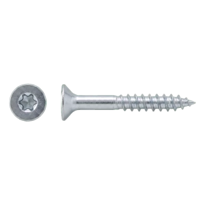 TOBSTEEL tornillo para construcciones de madera A2 6,0×70 mm TX25 cabeza avellanada – 100 uds.