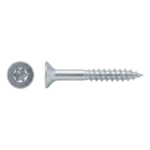 TOBSTEEL tornillo para construcciones de madera A2 TX25 6,0×60 mm, rosca parcial – caja de 100 uds.