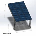Aparcamiento fotovoltaico para 1 vehículo L 5,7m x 3,3m Cubierta Solar GPV-101-06 (4)