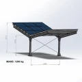 Aparcamiento fotovoltaico para 2 vehículos T 11,4m x 3,3m Cubierta Solar GPV-101-08 (3)