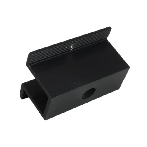Pinza intermedia H25 L50 con pivote de conexión a tierra Anodizado PV-04-10 (1)