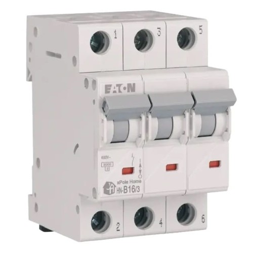 Interruptor automático de sobrecorriente B 16A 3P 6kA HN-B16/3 xPole home GPV-401-15