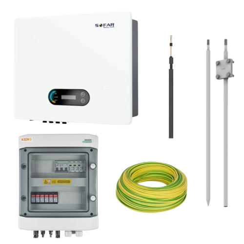 Kit eléctrico completo para fotovoltaica con inversor Sofar 11KTLX-G3 3F 2MPPT GPV-405-03