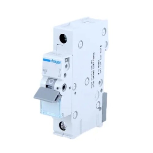 Interruptor automático B 16A 1P 6kA MBN116E HAGER GPV-401-26