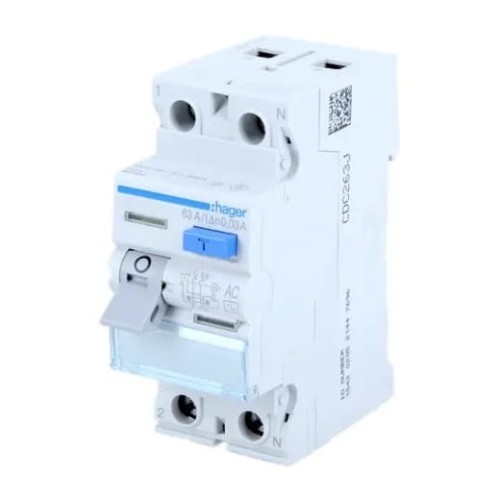 Interruptor diferencial RCCB 40A 2P 30mA tipo AC CDC240J HAGER GPV-401-32