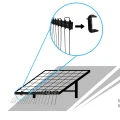 Clips de montaje para picos fotovoltaicos - blanco 35mm PV-400-17 (2)