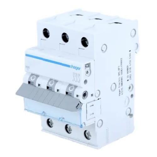 Interruptor automático C 20A 3P 6kA MCN320E HAGER GPV-401-52