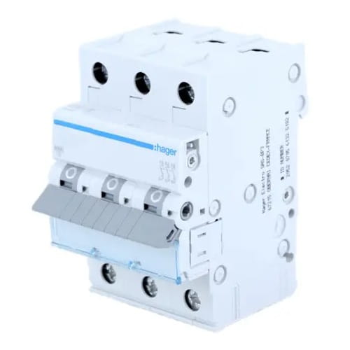 Interruptor automático C 25A 3P 6kA MCN325E HAGER GPV-401-59