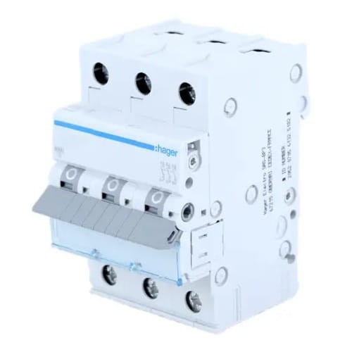 Interruptor automático C 25A 3P 6kA MCN325E HAGER GPV-401-59