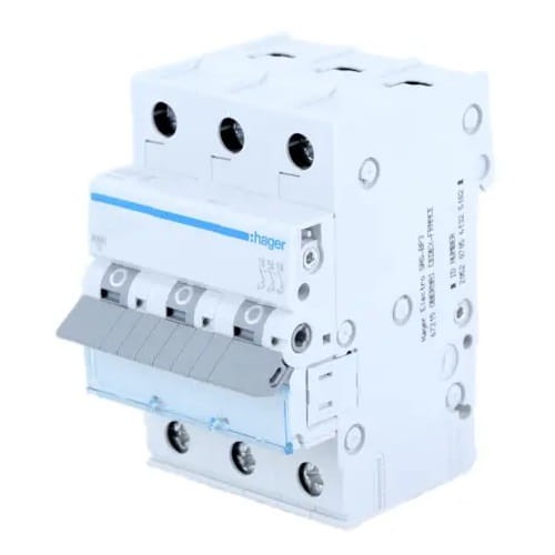 Interruptor automático C 16A 3P 6kA MCN316E HAGER GPV-401-61