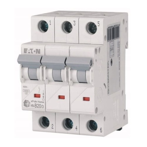 Interruptor automático B 20A 3P 6kA HN-B20/3 xPole Home 194882 EATON GPV-401-67