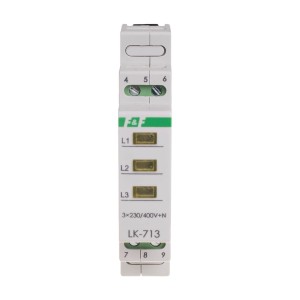 Luz indicadora de control 3×230 V+N 3xLED 3 colores LK-713 K F&F FILIPOWSKI