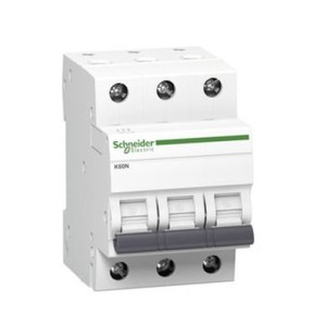 Interruptor automático B 20A 3P 6kA K60N-B20-3 Acti9 A9K01320 SCHNEIDER ELECTRIC
