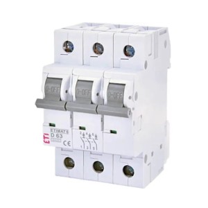 Interruptor automático C 20A 3P 6kA ETIMAT6 002145517 ETI