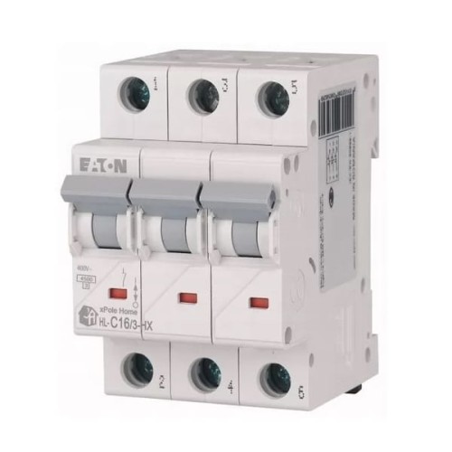 Interruptor automático C 16A 3P 6kA HN-C16/3 xPole Home 194891 EATON GPV-401-103