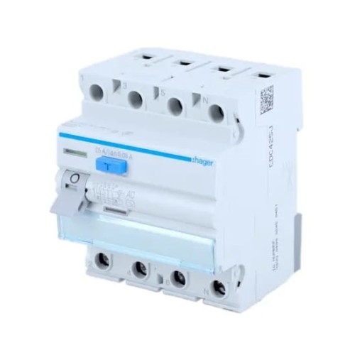 Interruptor diferencial 3P+N 63A 30mA tipo AC CDC463J HAGER GPV-401-107