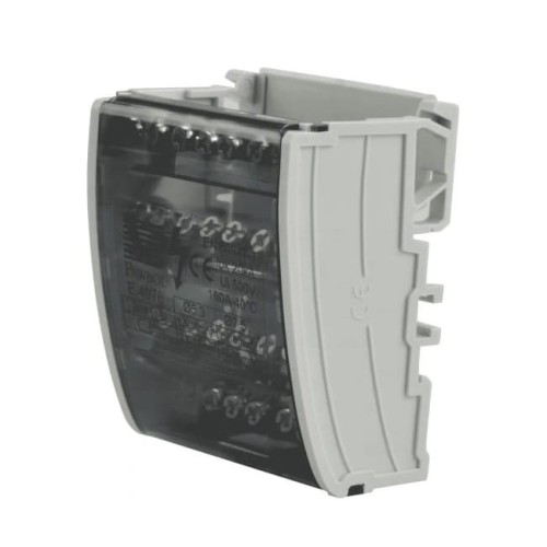Bloque de distribución 4 polos 100A 500V 7 terminales TH35 E.4076 PAWBOL GPV-401-134