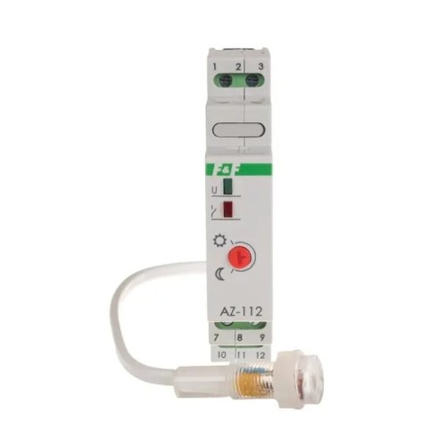 Interruptor crepuscular 16A 230V 2-1000 lux IP20/65 DIN AZ-112 F&F FILIPOWSKI GPV-401-146