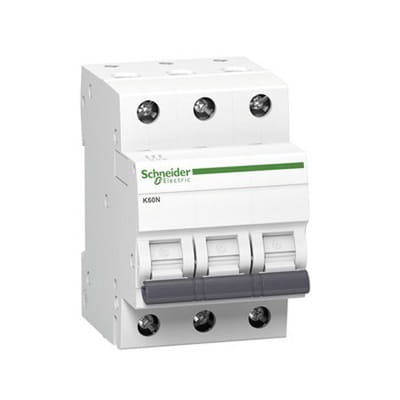 Interruptor automático de sobrecorriente B 25A 3P 6kA K60N-B25-3 Acti9 A9K01325 SCHNEIDER ELECTRIC GPV-401-153