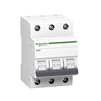 Interruptor automático de sobrecorriente B 25A 3P 6kA K60N-B25-3 Acti9 A9K01325 SCHNEIDER ELECTRIC GPV-401-153