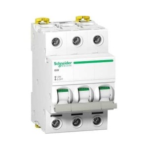 Seccionador de aislamiento trifásico 3P 40A 400V AC iSW-40-3 Acti9 A9S65340 SCHNEIDER ELECTRIC