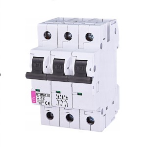 Interruptor automático C 32A 3P 10kA ETIMAT10 002135719 ETI