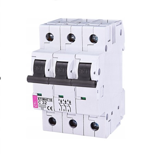 Interruptor automático C 32A 3P 10kA ETIMAT10 002135719 ETI GPV-401-167