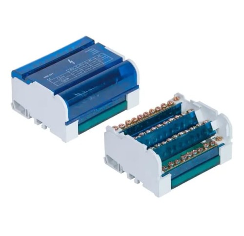Bloque de distribución de 4 polos 125A 500V 11 terminales TH35 E.4077 PAWBOL GPV-401-172