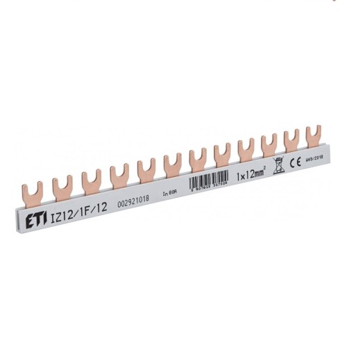 Barra colectora aislada IZ12 1F 12 80A 002921018 ETI GPV-401-174