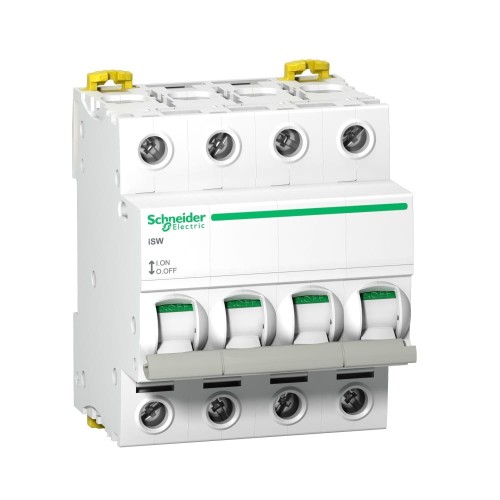 Seccionador aislante trifásico 4P 100A 415V AC iSW-100-4 Acti9 A9S65491 SCHNEIDER ELECTRIC GPV-401-186