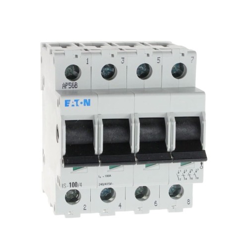 Seccionador aislante trifásico 4P 100A 240V IS-100/4 276285 EATON GPV-401-188