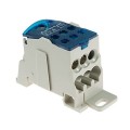 ELEKTRO-PLAST Bloque de distribución 1 polo 125A TH35 azul UKK-125 GPV-401-214