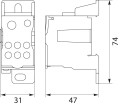 ELEKTRO-PLAST Bloque de distribución 1 polo 125A TH35 azul UKK-125 GPV-401-214 (2)