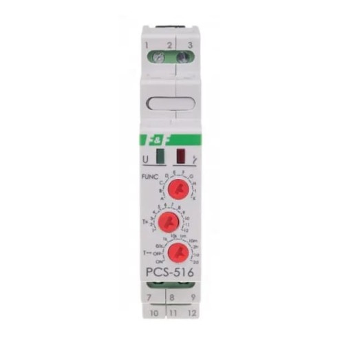 F&F Filipowski Relé temporizador de 10 funciones PCS-516UNI GPV-401-217 (2)