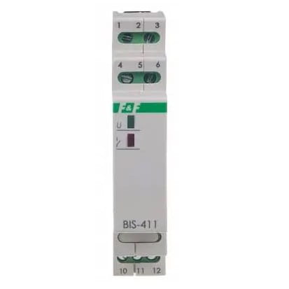 F&F Filipowski Relé biestable para riel 16A BIS-411-24V GPV-401-222 (2)