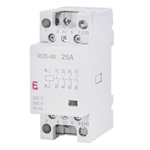 ETI Contactor modular 230V AC 4NO 25A
