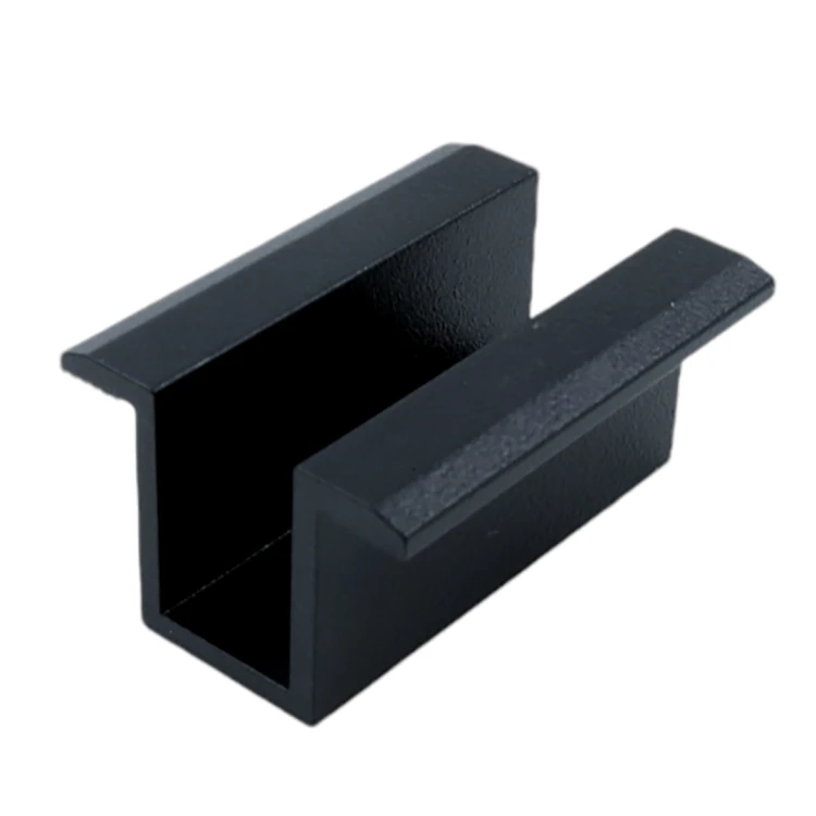 Pinza intermedia H24 aluminio 6060 orificio M8 pintado PV-04-15