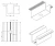 Pinza intermedia H24 aluminio 6060 orificio M8 pintado PV-04-15 (2)