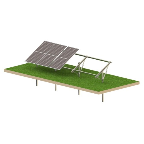 Estructura de suelo fotovoltaica Strong 6 paneles - Sistema de montaje T1V GPV-KN1-S6