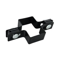 Abrazadera intermedia para paneles de valla 40x60 mm negro