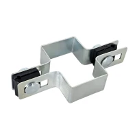 Abrazadera intermedia para paneles de valla 40x60 mm galvanizada